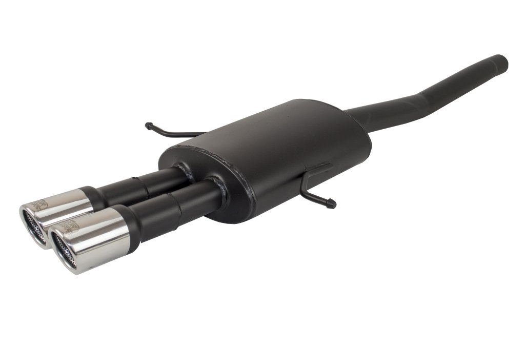 Image of Ulter Sport Uitlaat Demper Dual Tip Zwart Staal Mini Cooper Cooper