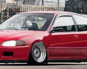 Image of SK-Import Voor Zijwindscherm Plak 2-Deurs Smoke Kunststof Honda Civic