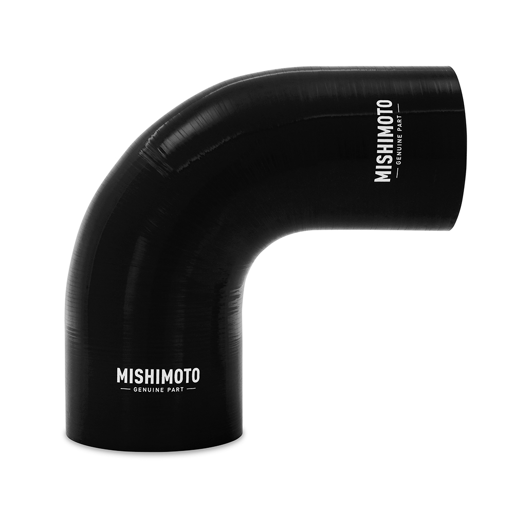 Image of Mishimoto Koppelstuk 90 Graden Zwart Silicone