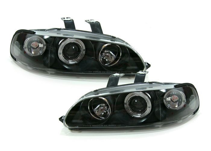 Image of Sonar Koplampen Angel Eyes Black Housing Honda Civic