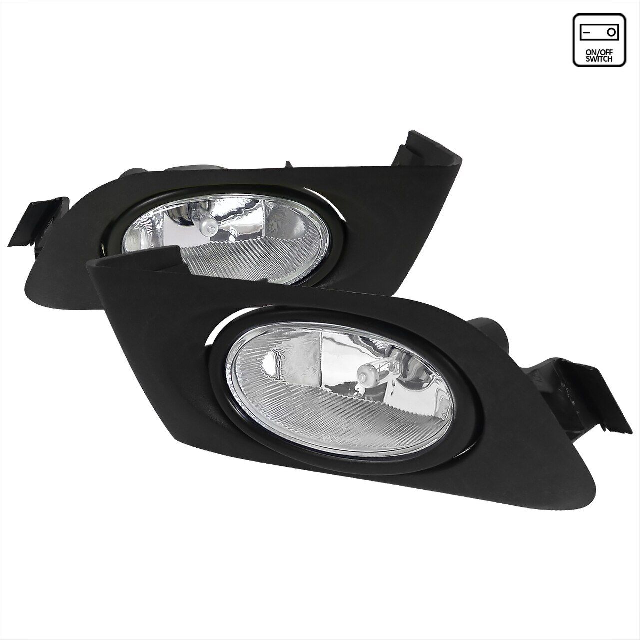 Image of SK-Import Mistlampen Chrome Housing Helder Glas Honda Civic Pre Facelift