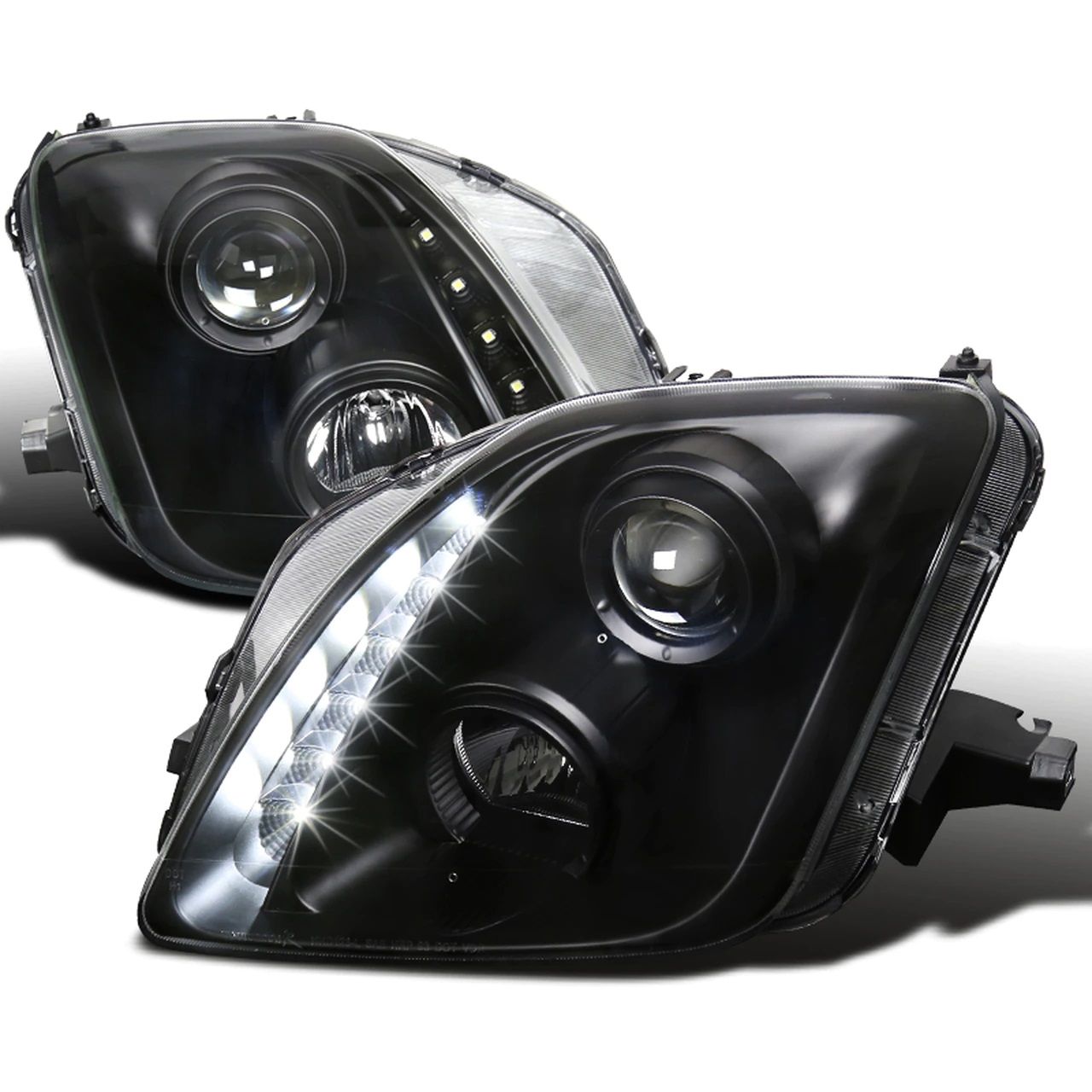 Image of SK-Import Koplampen LED Black Housing Honda Prelude