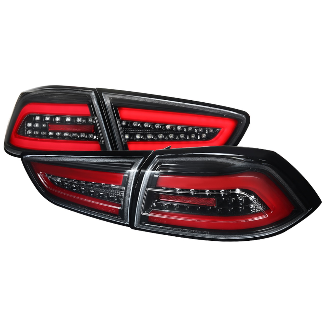 Image of SK-Import Achter Achterlicht LED Black Housing ABS Plastic Mitsubishi Lancer Evolution