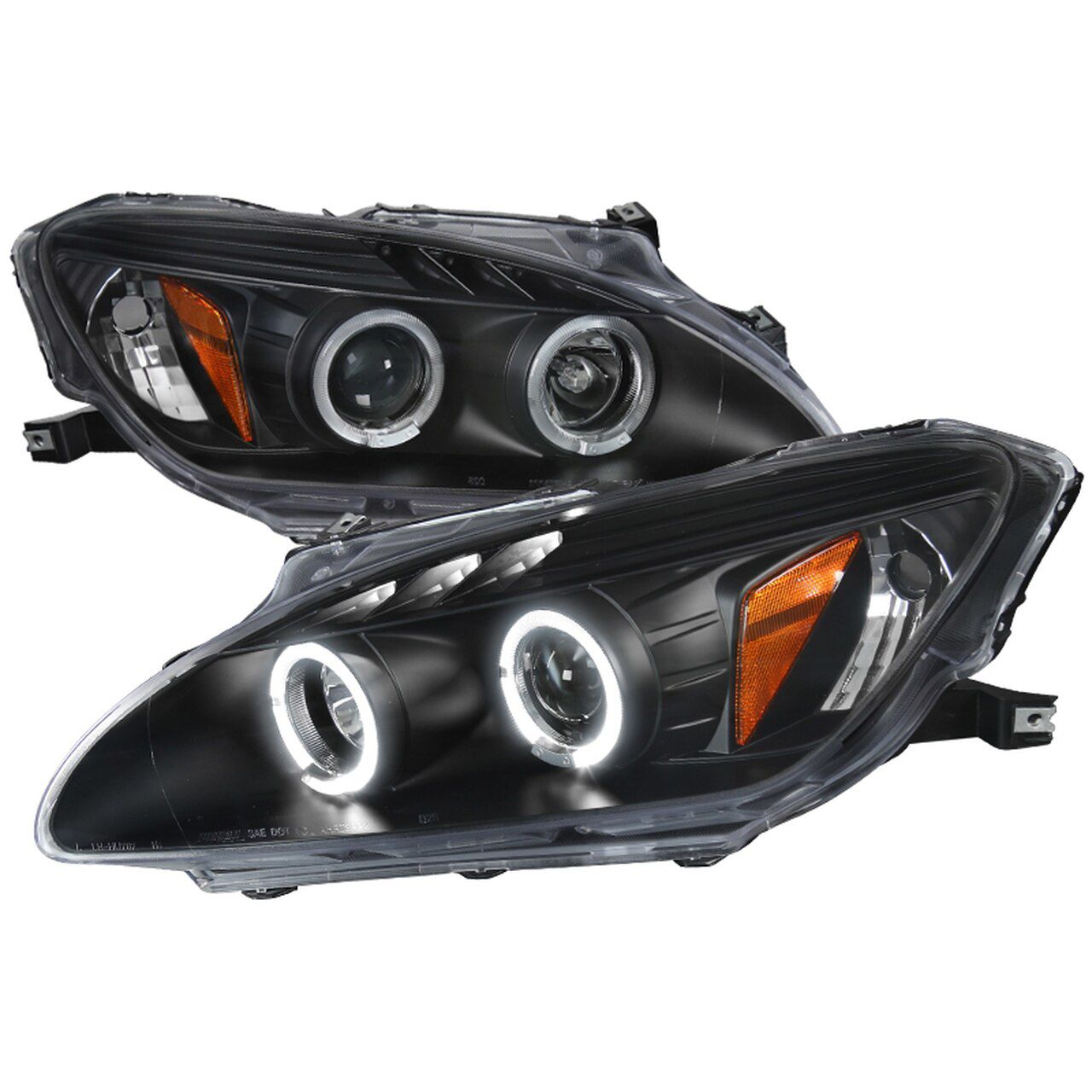 Image of SK-Import Koplampen Dubbele Halo Black Housing Honda S2000 Pre Facelift