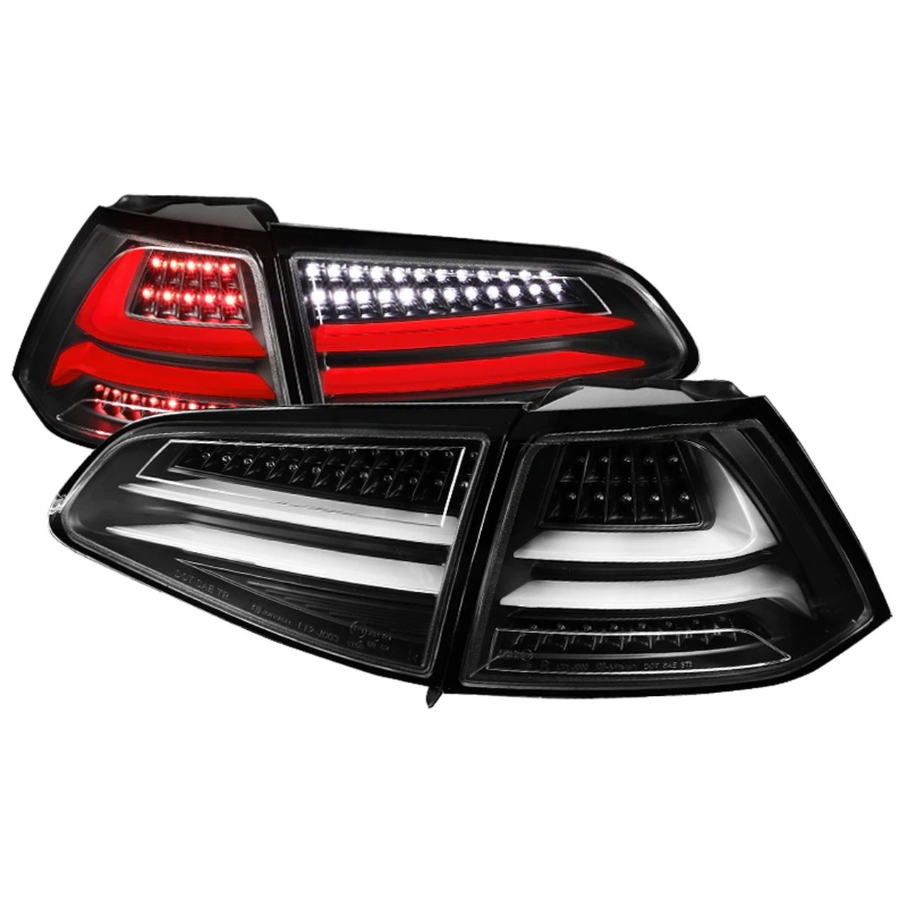 Image of SK-Import Achterlicht LED Black Housing Volkswagen Golf