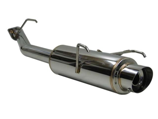 Image of SRS Achter Uitlaat Demper G50 Conical Flange 61mm Roestvrij Staal Honda Prelude