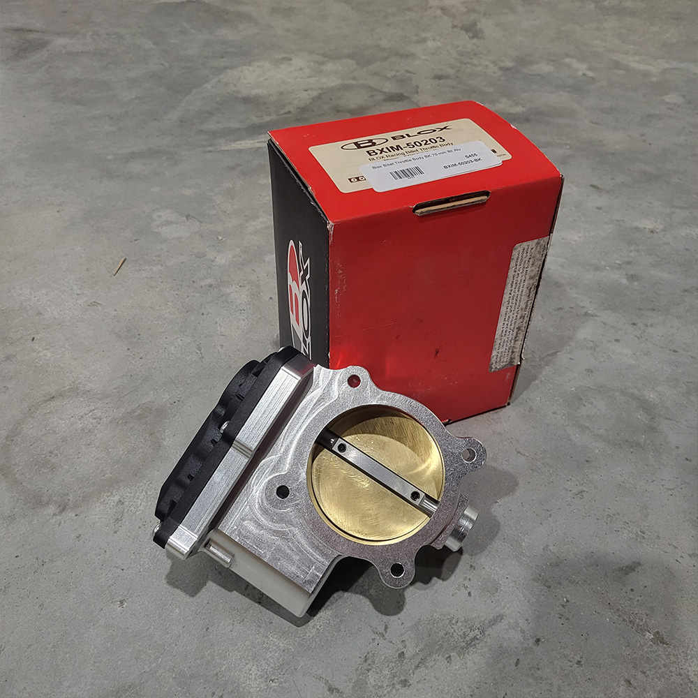 Image of Blox Racing Aluminium Gasklephuis TWEEDE KANS Zwart 70mm Billet Aluminium Subaru,Toyota
