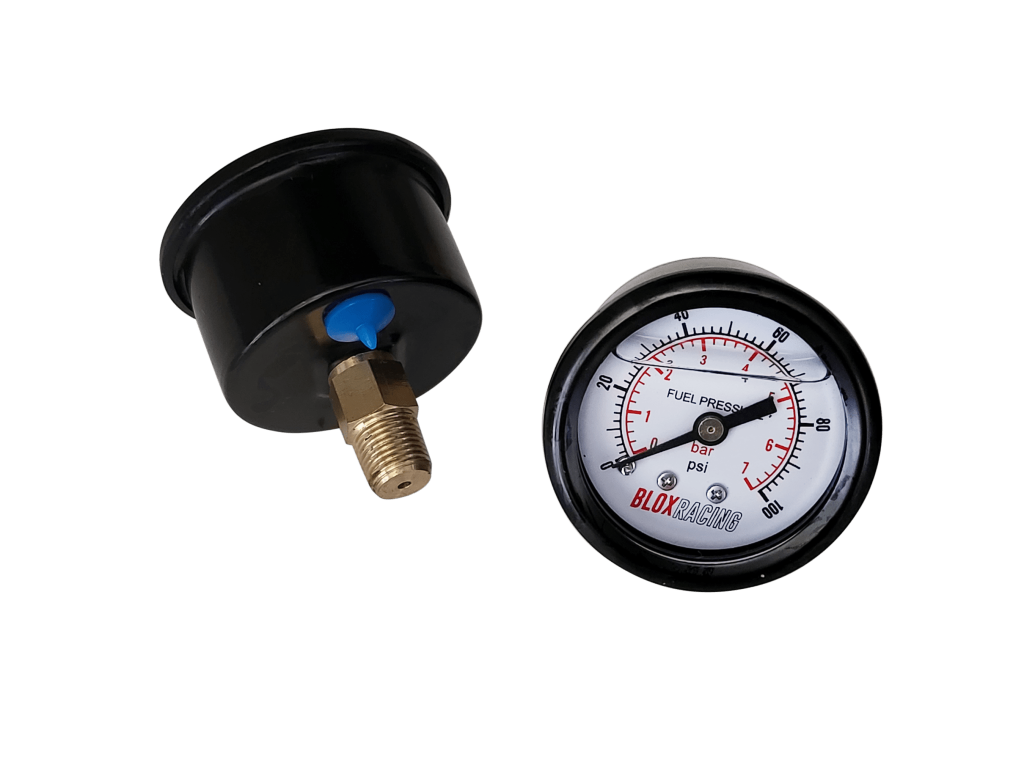 Blox Racing Brandstofdruk Meter Wit 38mm Brandstofdruk Aluminium