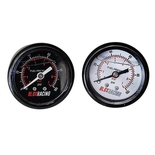 Blox Racing Brandstofdruk Meter Zwart 38mm Brandstofdruk Aluminium