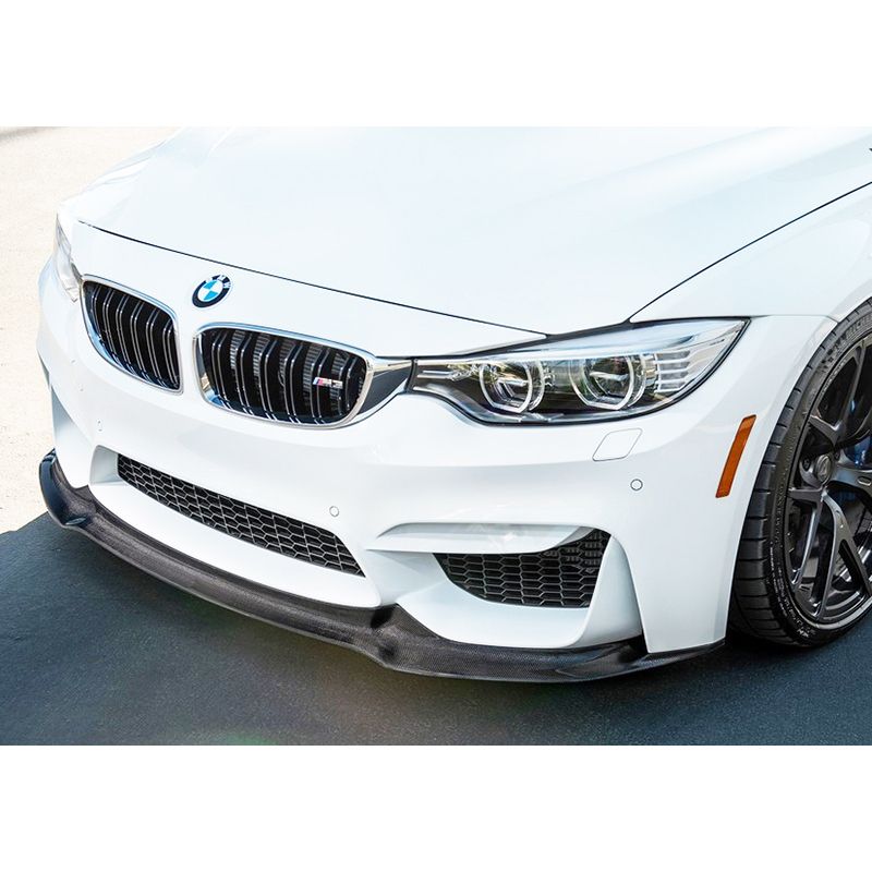 Image of CarbonWorks Voor Bumper Lip Vorsteiner Style Carbon BMW 3-serie,4-serie