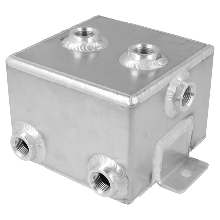 Image of QSP Brandstof Catch Tank Zilver Aluminium