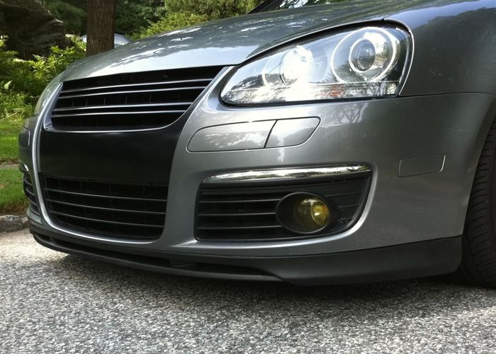 Image of PU Design Voor Bumper Lip Votex Style Zwart Polyurethane Volkswagen Golf