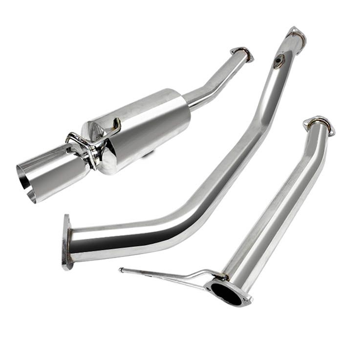 Image of SK-Import Cat-back Uitlaatsysteem Roestvrij Staal Toyota Supra