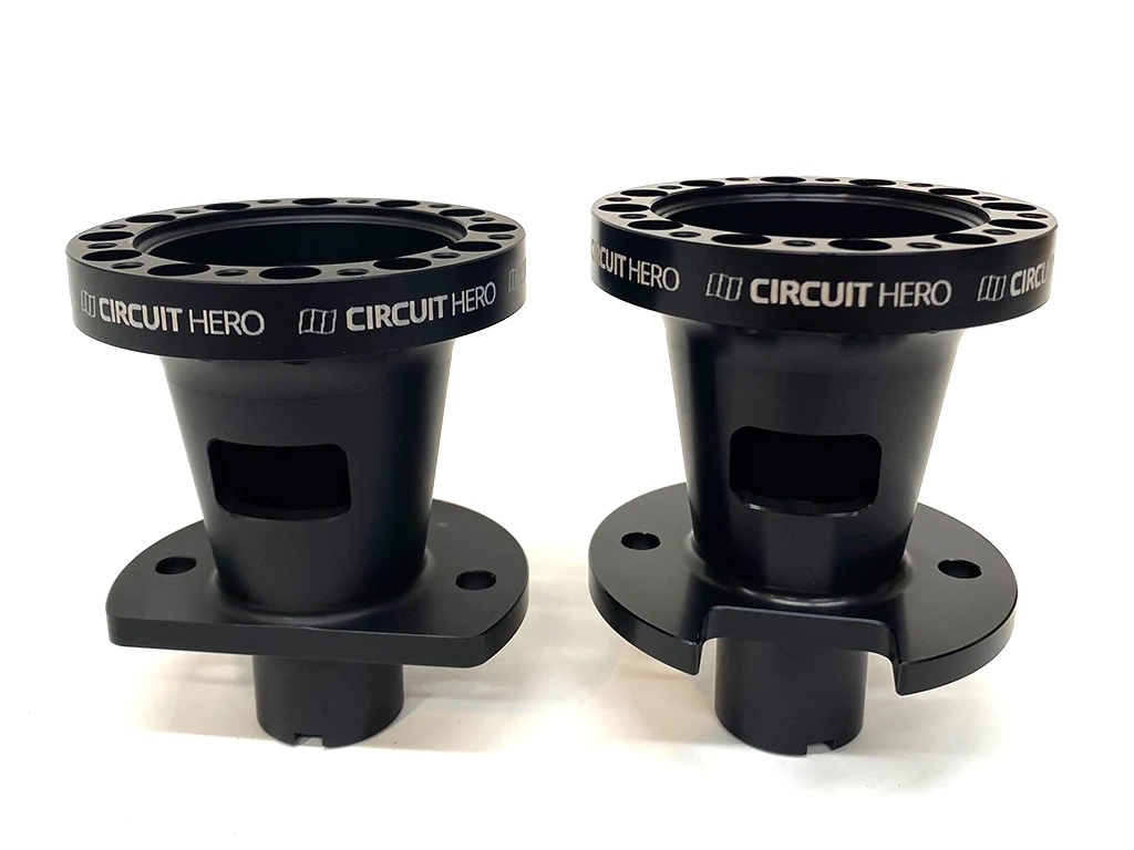 Image of Circuit Hero Stuurnaaf Zwart Aluminium Honda Civic,Integra