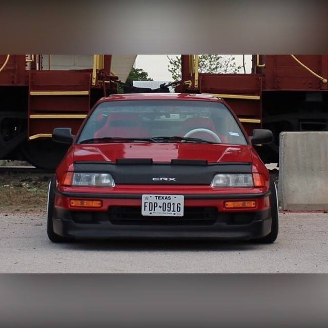 Image of Masterbra Steenslag Beschermer CRX Logo Zwart Vinyl Honda CRX