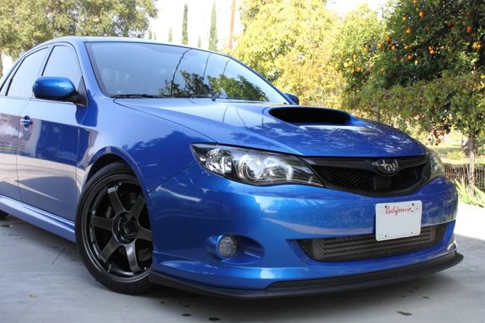 Image of PU Design Voor Bumper Lip CS Style Zwart Polyurethane Subaru Impreza