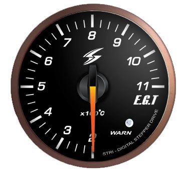 Image of Stri Meter DSD Club Sport Zwart 60mm Uitlaat Gas Temperatuur