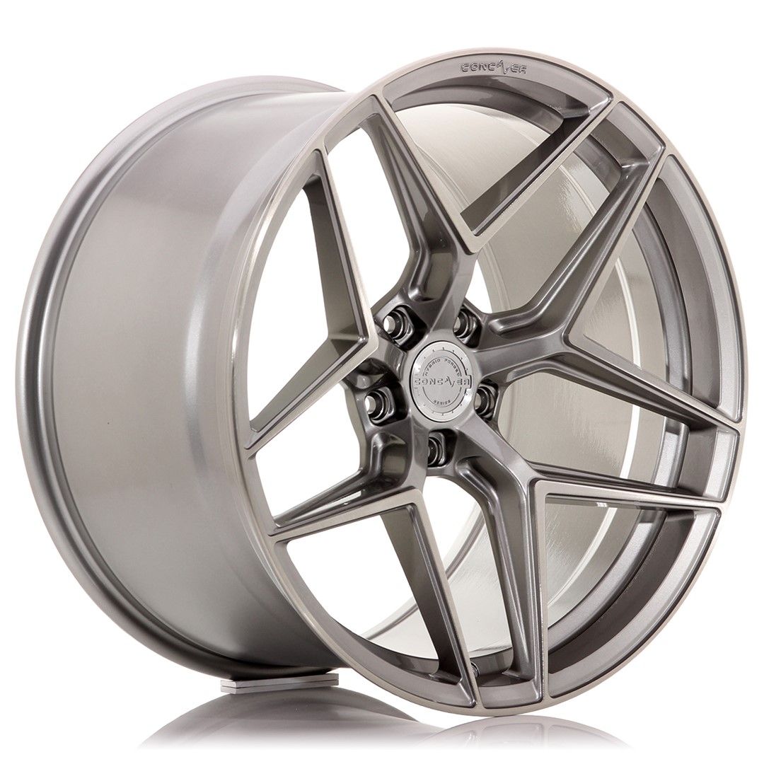 Image of Concaver CVR2 Velgen 19 Inch 9J ET20-40 Custom PCD Diepe Concave Flow Form Brushed Titanium