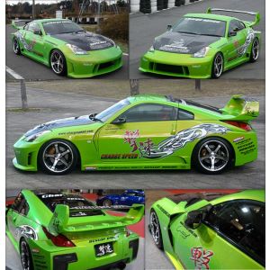 Chargespeed Wide Body Kit Super GT Style Polyester Nissan 350Z