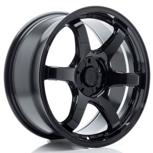 JR-Wheels SL03 Super Light Velgen 18 Inch 8J ET20-35 Custom PCD Flow Form Gloss Black