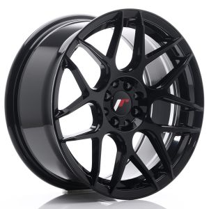JR-Wheels JR18 Velgen 17 Inch 8J ET25 4x100,4x108 Flow Form Gloss Black