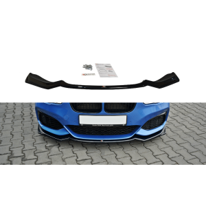 Maxton Voor Bumper Lip V2 Zwart ABS Plastic BMW 1M LCI