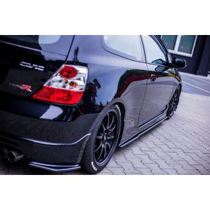 Maxton Side Skirts Glanzend Zwart ABS Plastic Honda Civic