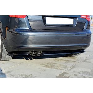 Maxton Achter Bumper Lip Glanzend Zwart ABS Plastic Audi A3 Facelift