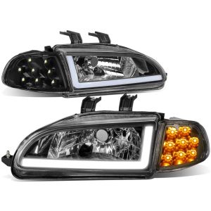 SK-Import Koplampen LED Zwart Honda Civic