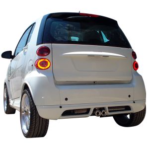 Motordrome Achter Bumper Lip Ongeverfd ABS Plastic Smart ForTwo