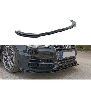 Motordrome Voor Bumper Lip Zwart ABS Plastic Audi A3