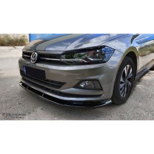 Motordrome Voor Bumper Lip Zwart ABS Plastic Volkswagen Polo