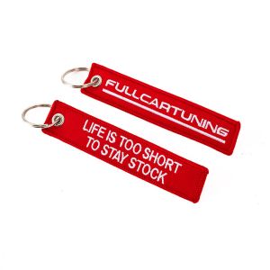 Fullcartuning Sleutelhanger Life Is Too Short To Stay Stock Rood