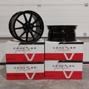 Concaver CVR4 TWEEDE KANS Velgen 19 Inch 9.5J ET45 5x120 Diepe Concave Flow Form Platinum Black