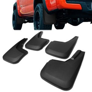 SK-Import Voor en Achter Spatlappen Zwart ABS Plastic Chevrolet Silverado