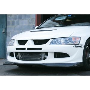 PU Design Voor Bumper Lip Varis Style Zwart Polyurethane Mitsubishi Lancer Evolution