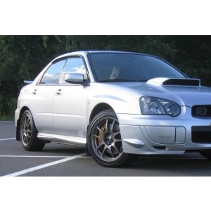 SK-Import Voor en Achter Zijwindscherm Klem JDM Style 4-Deurs Smoke Kunststof Subaru Impreza