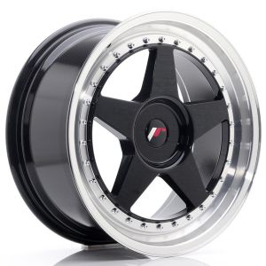JR-Wheels JR6 Velgen 18 Inch 8.5J ET20-40 Custom PCD Gloss Black