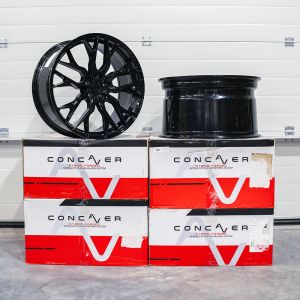 Concaver CVR1 TWEEDE KANS Velgen 2x 21x9.5 ET50 2x 21x11,5 ET50 5x112 Platinum Black