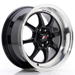 JR-Wheels TFII Velgen 15 Inch 7.5J ET30 4x100,4x108 Gloss Black