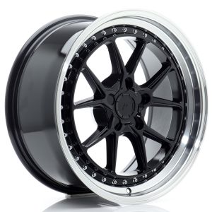 JR-Wheels JR39 TWEEDE KANS Velgen 18 Inch 8.5J ET35 5x114.3 Flow Form Gloss Black Machined Lip