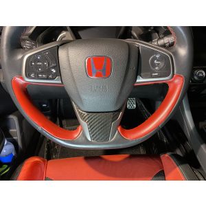 CarbonWorks Stuurwiel inlay Carbon Honda Civic
