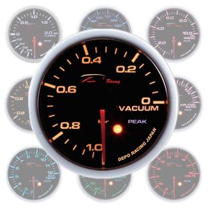 Depo Racing Meter SKPK Series Zwart 52mm Vacuum