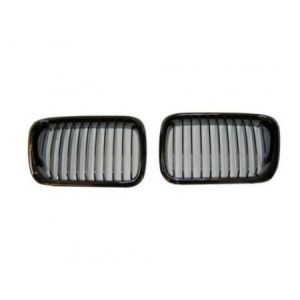AeroworkS Grill Black Smoke Style Zwart ABS Plastic BMW 3-serie Pre LCI