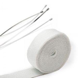 SK-Import Uitlaat Hitteband Wit 10 Meter