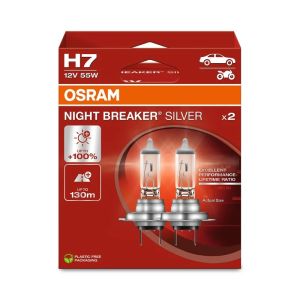 Osram Halogeenlampen Night Breaker Silver Wit H7