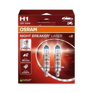 Osram Halogeenlampen Night Breaker Laser Wit H1