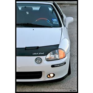 Masterbra Steenslag Beschermer Del Sol Logo Zwart Vinyl Honda Del Sol