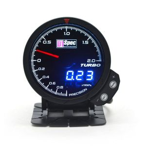 D1 Spec Meter Version 3 Zwart 60mm Boost Druk Meter