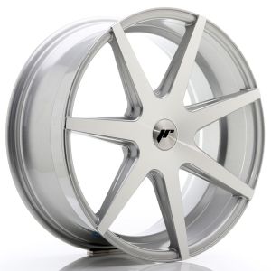 JR-Wheels JR20 Velgen 20 Inch 8.5J ET35 5x120 Gegoten Silver Machined Face